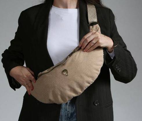 Banane velours COTELÉ TENDANCE - DUVANA  LE VOYAGE EN PANIER