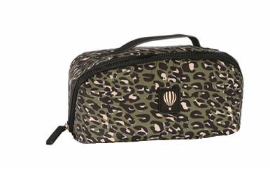 Trousse de toilette TENDANCE LÉOPARD - FAUVETTE KAKI LE VOYAGE EN PANIER