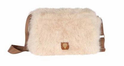 Sac porté travers à rabat effet fourure TENDANCE - FLAPELLI  LE VOYAGE EN PANIER