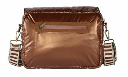 SAC manchon à rabat métalisé TENDANCE - FLAPILLE LE VOYAGE EN PANIER