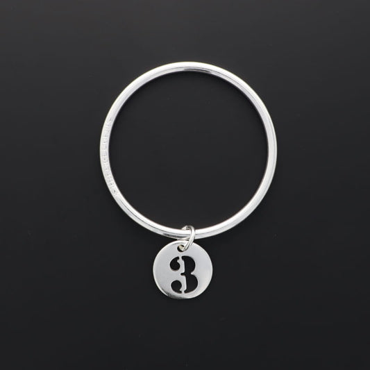 Bracelet N°187 - JONC CHIFFRE 3  SECRET DE CUIR