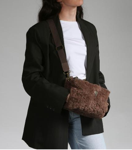 Sac manchon moumoute TENDANCE - LAMANI  MOKA LE VOYAGE EN PANIER