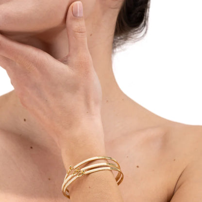 Bracelet Dame Lily - Blanc Sable BANGLE-UP