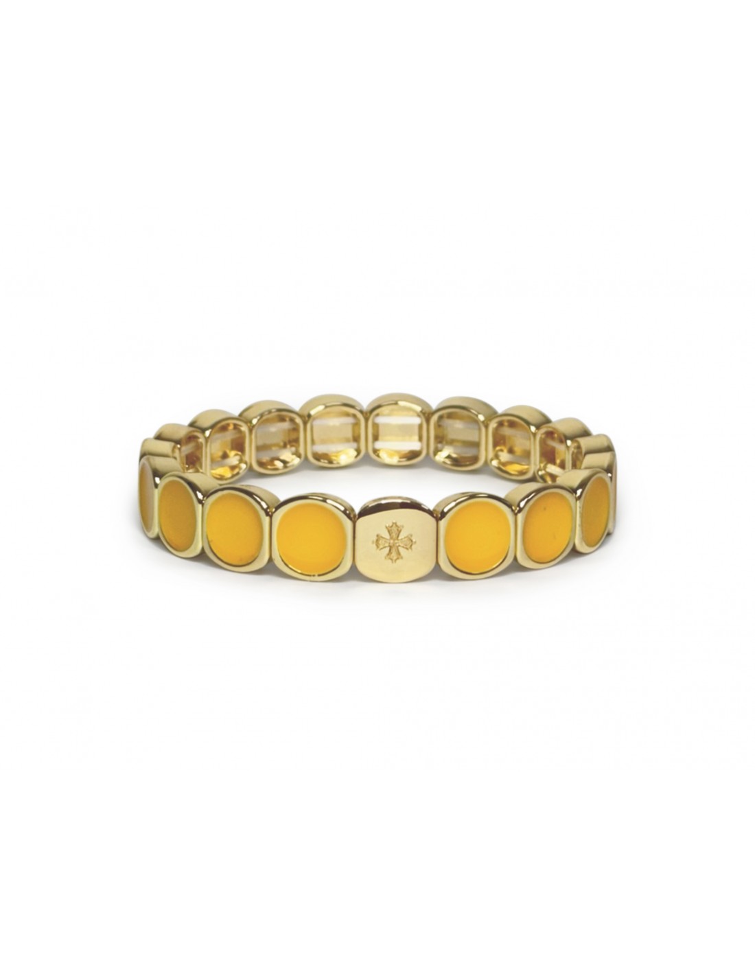 Bracelet Dame  Métal émaillé JAUNE LAUREN STEVEN