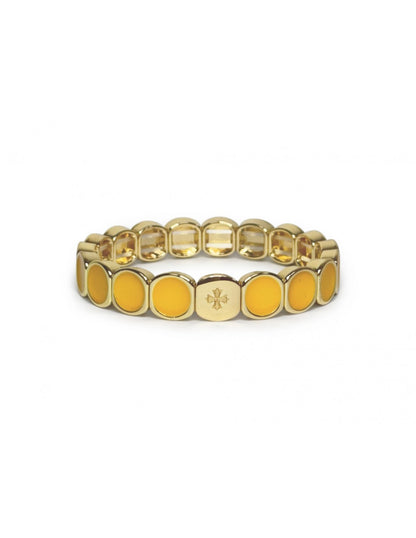 Bracelet Dame  Métal émaillé JAUNE LAUREN STEVEN
