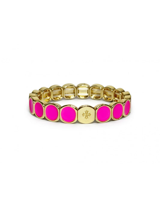 Bracelet Dame  Métal émaillé FUSHIA LAUREN STEVEN