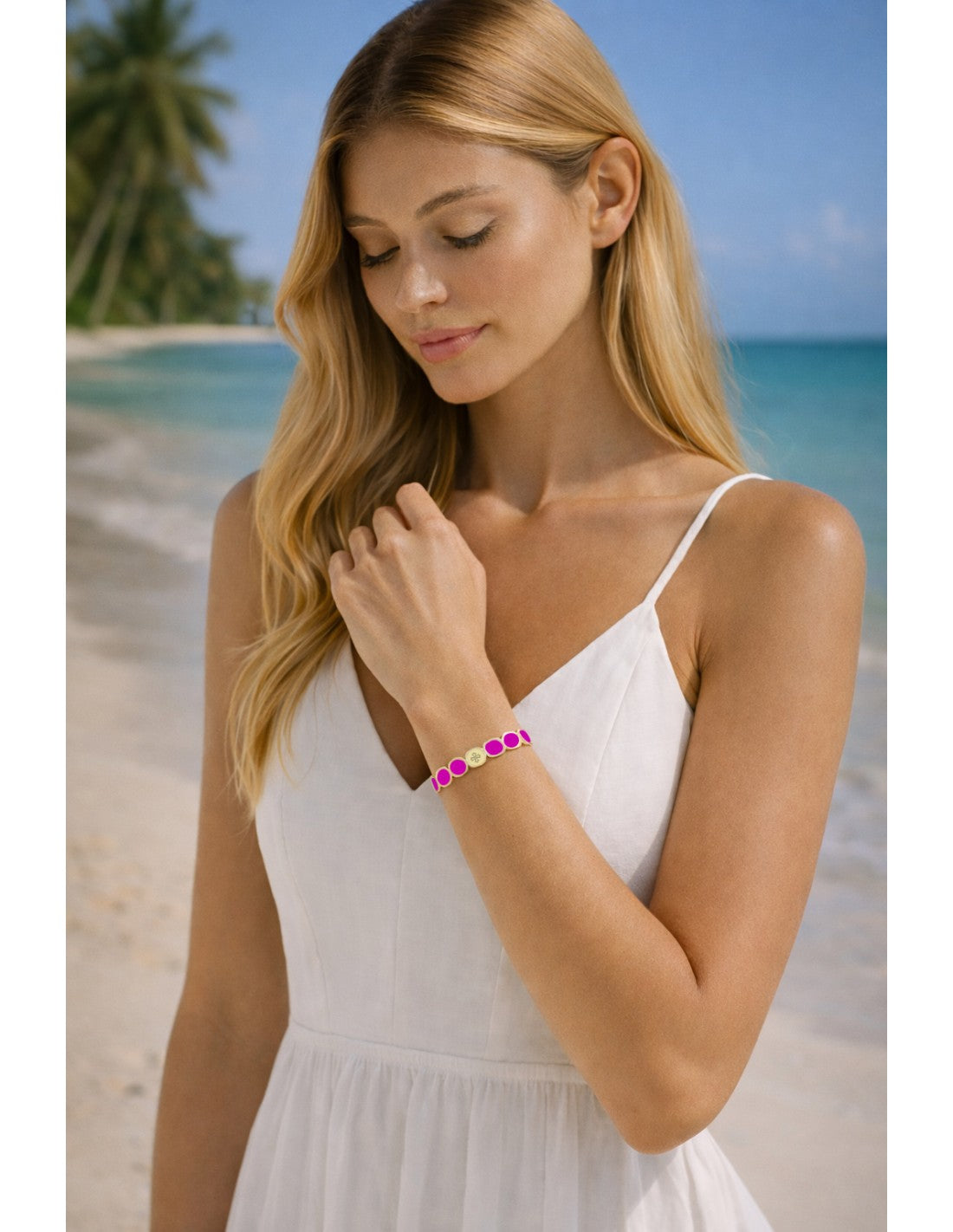 Bracelet Dame  Métal émaillé LILAS LAUREN STEVEN