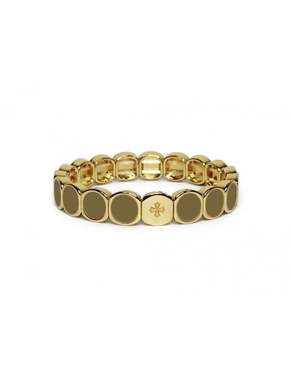 Bracelet Dame  Métal émaillé KAKI  LAUREN STEVEN