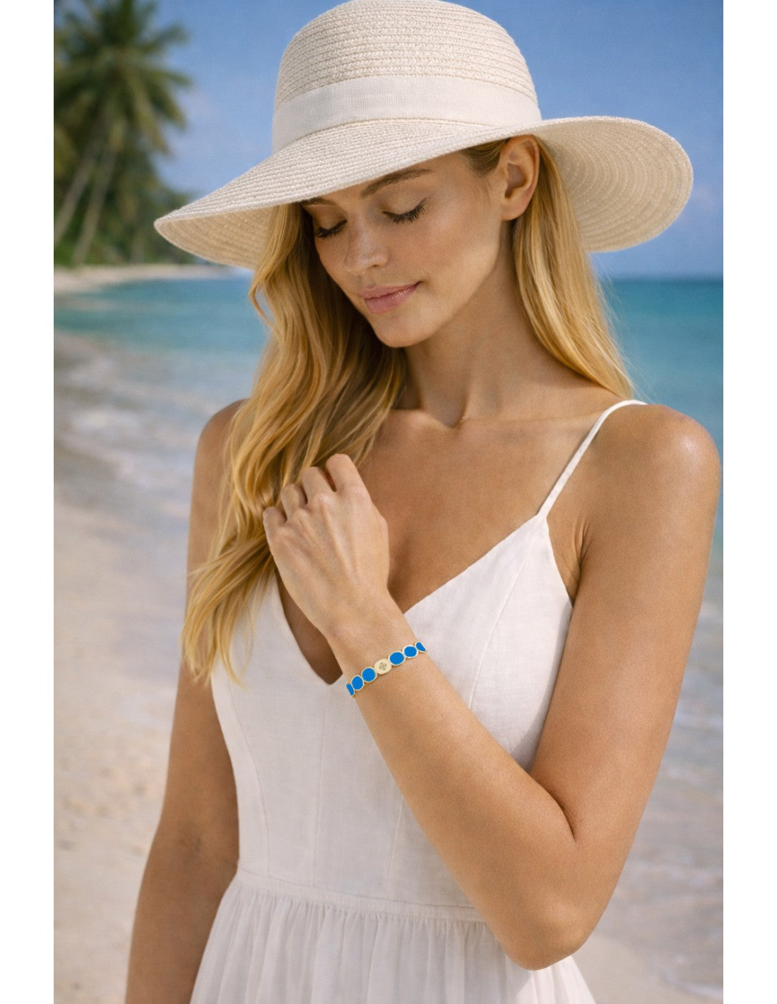 Bracelet Dame  Métal émaillé LAGON  LAUREN STEVEN