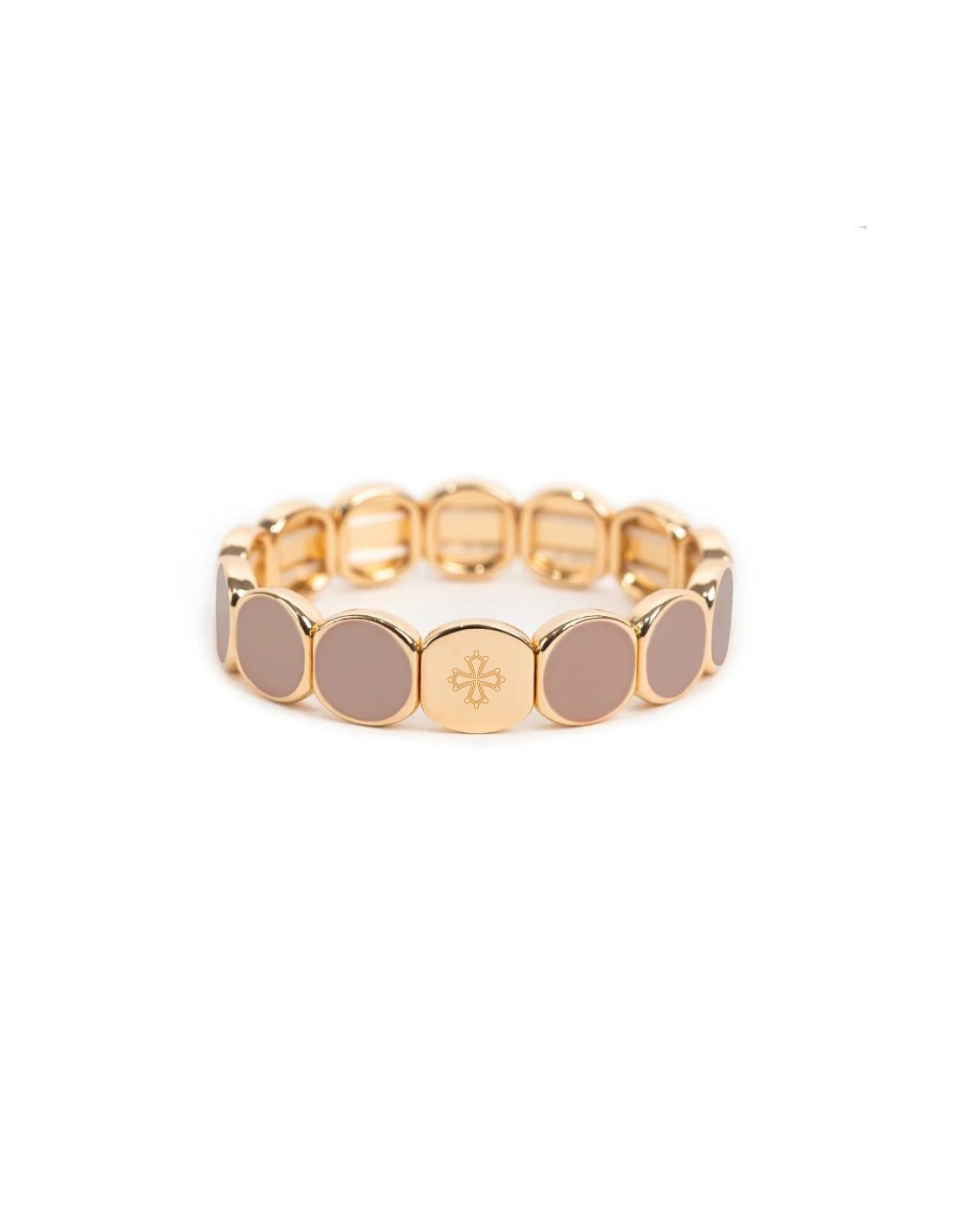 Bracelet  dame Métal émaillé Bold Taupe