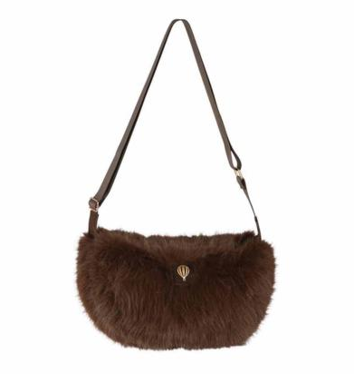 Sac porté de travers Effet fourrure TENDANCE - PELLETTI LE VOYAGE EN PANIER