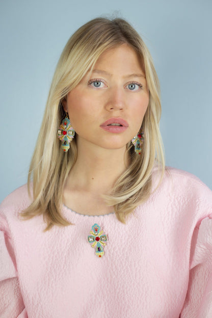 Broche rock Rocca | Blue NAHUA