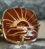 BAGUE Femme Coucher de soleil Au fil de LO
