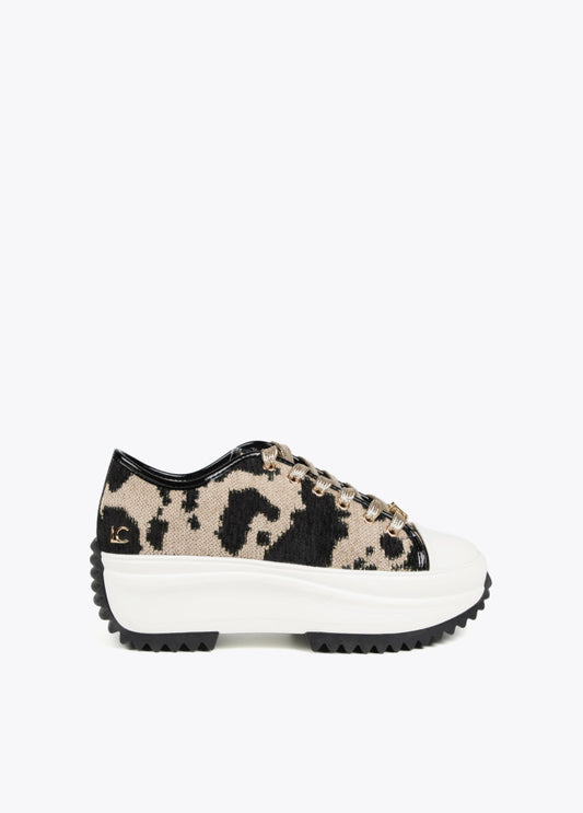 SNEAKERS Dame tissu motif animal LF2405003 LOLA  CASADEMUNT
