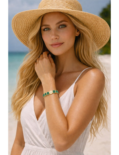 Bracelet Dame  Métal émaillé CEDRE  LAUREN STEVEN