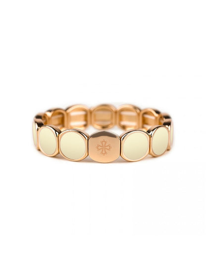 Bracelet  dame Métal émaillé Bold CREME Lauren steven