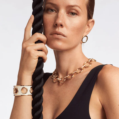 Collier Dame EYELET - Blanc Sable BANGLE-UP