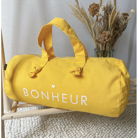 Sac Polochon - Jaune Banana - Bonheur  MARCEL & LILY