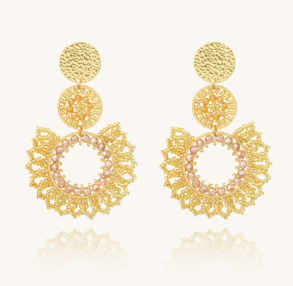 Boucles Dame d'oreilles Tango Doré  SANTIBE