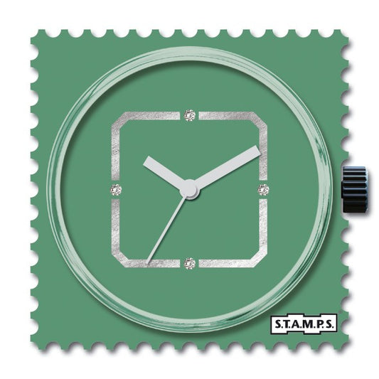 CADRAN STAMPS Diamond green square  105935