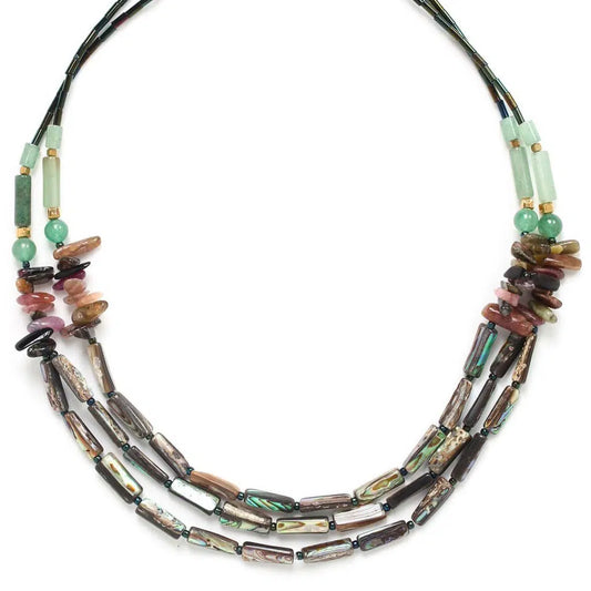 Papatea NATURE Collier double Réf: 15--42011