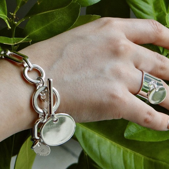 BRACELET SECRET DE CUIR BOUEE RECTANGLE
