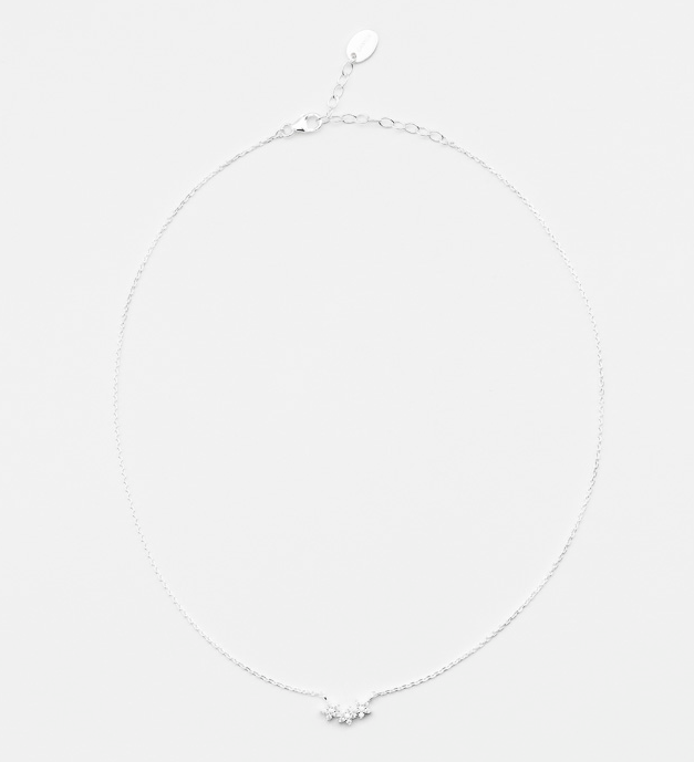 Collier argent 3 fleurs CANYON