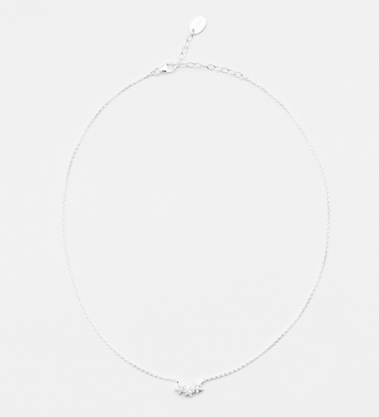 Collier argent 3 fleurs CANYON