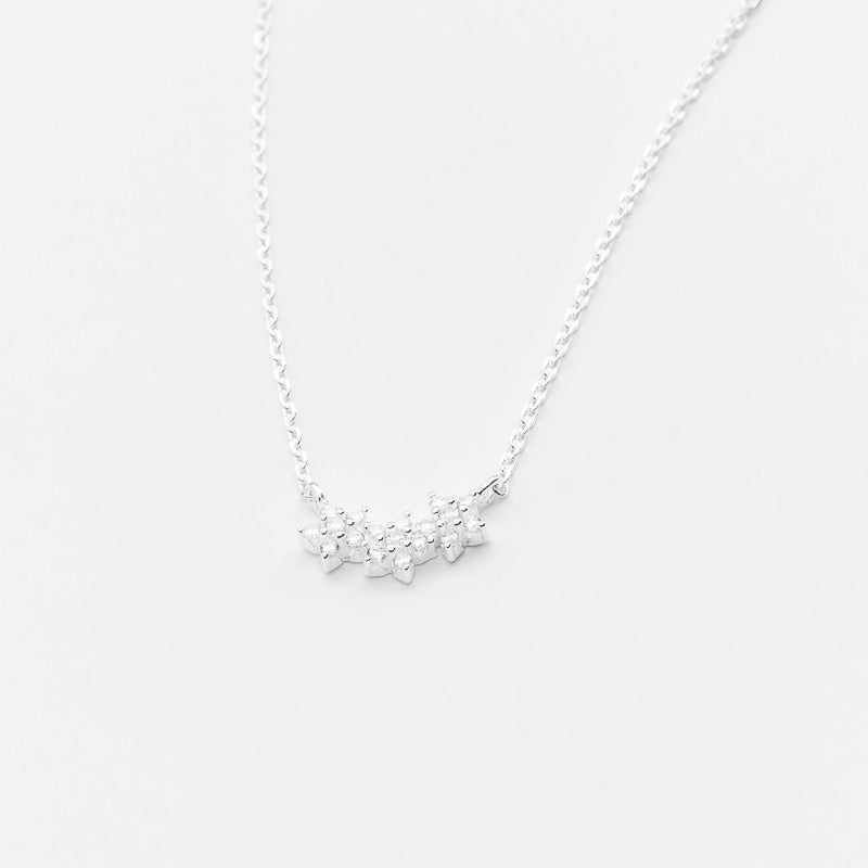 Collier argent 3 fleurs CANYON