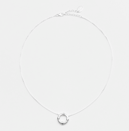 Collier argent centre travaillé CANYON