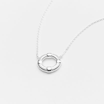 Collier argent centre travaillé CANYON