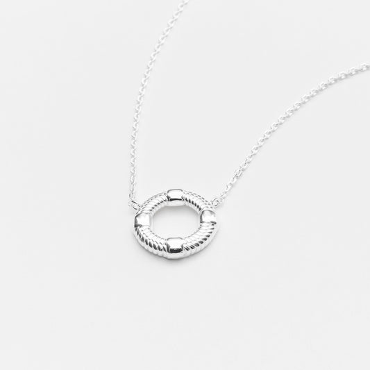 Collier argent centre travaillé CANYON