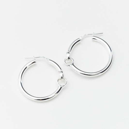 Boucles d'oreilles CRÉOLES argent ARTICULÉES AUTOUR DE 2 ANNEAUX CANYON