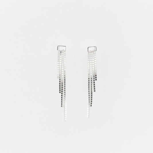 Boucles d'oreilles PENDANTES argent COMPOSÉES DE 4 FILS DÉGRADÉS CANYON
