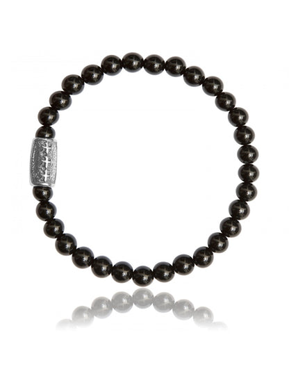 Bracelet 6 mm Agathe Noire  LAUREN STEVEN
