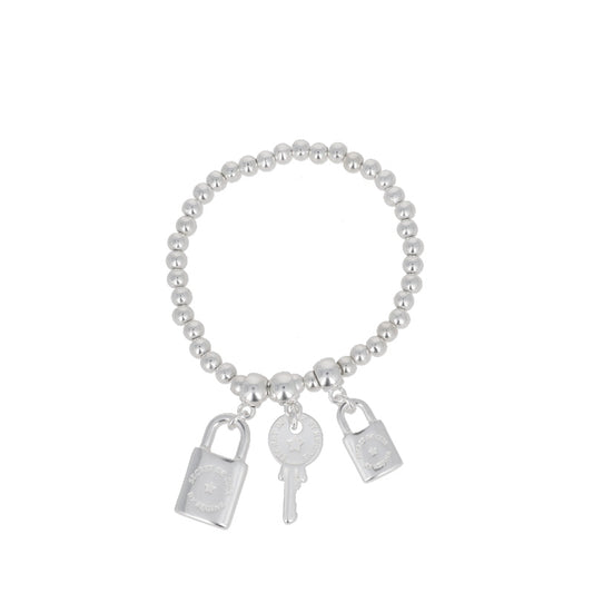 Bracelet extensible SECRET DE CUIR N°815 cadenas