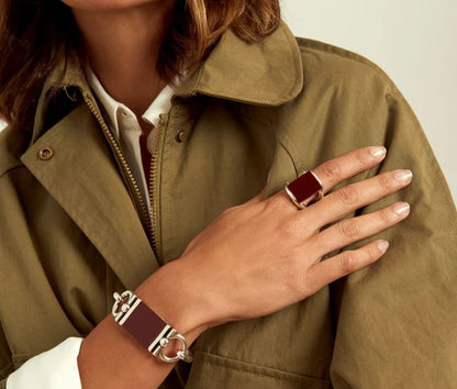 Bague Bordeaux Camélia CXC