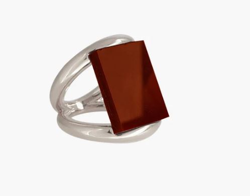 Bague Bordeaux Camélia CXC