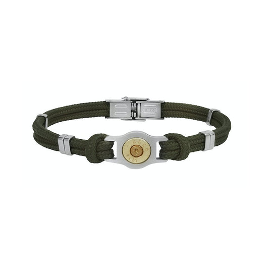 BRACELET DOUILLE ET CORDON PM BANG BANG N.7 KAKI   ELDEN